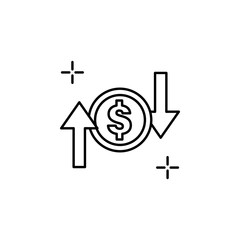 Poster - Currency dollar business icon. Element of global business icon