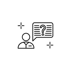 Poster - Customer service report chat bubble icon. Element of global business icon