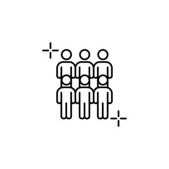 Poster - Human resources people business icon. Element of global business icon
