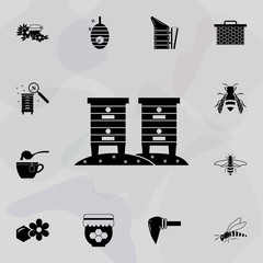 Poster - langstroth icon. Universal set of beekeeping for website design and development, app development