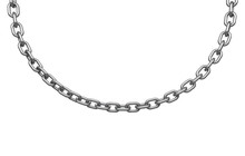 Chain Isolated On White Background,with Clipping Path 3d Rendering