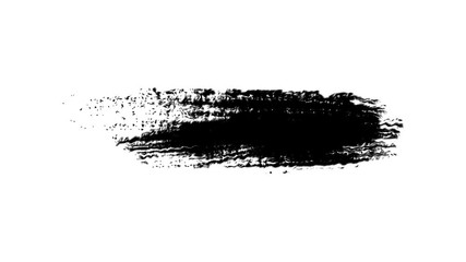 Poster - Abstract animation of black paint splash on white background. Animation. Grunge brush strokes animation.