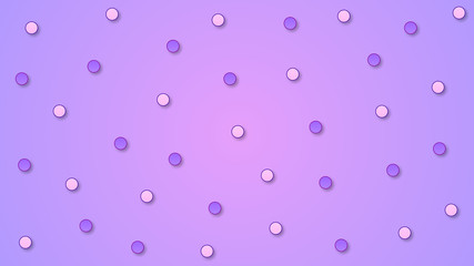 Wall Mural - abstract kawaii pattern polka dot circle background. soft gradient pastel. concept for wedding card 