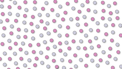 Wall Mural - abstract kawaii pattern polka dot circle background. soft gradient pastel. concept for wedding card 