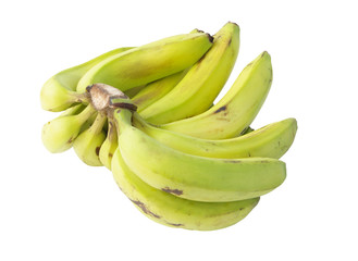 Bunch of bananas isolated on white background