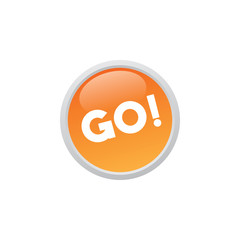 Poster - Simple Round Go Vector Button