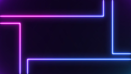 Wall Mural - abstract neon bright lens flare colored on black background. laser show colorful design for banners 