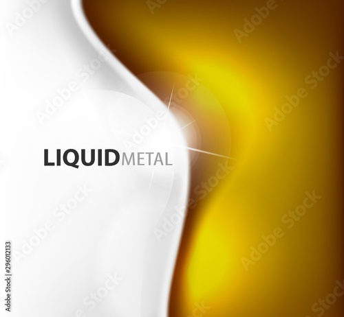 Flowing liquid metal background design