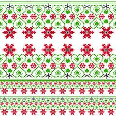 Sticker - Seamless Christmas ornamental decor abstract pattern