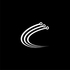 Poster - technology concept icon isolated on black background