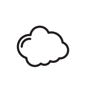 Cloud icon trendy design template
