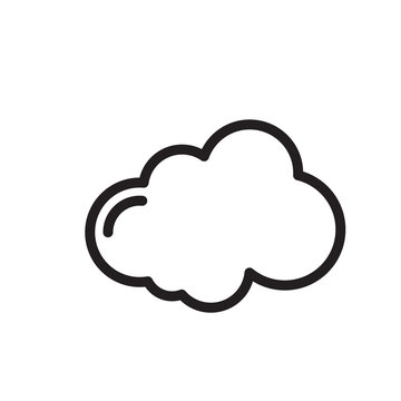 Cloud icon trendy design template