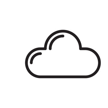 Cloud icon trendy design template
