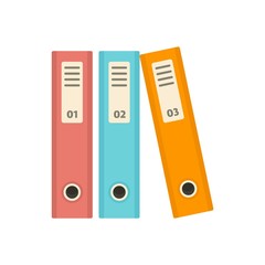 Poster - file folder icon. flat illustration of file folder vector icon for web design