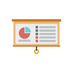 Poster - Management graph pie icon. Flat illustration of management graph pie vector icon for web design