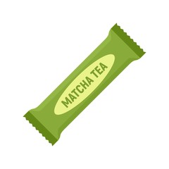 Poster - Matcha tea bar icon. Flat illustration of matcha tea bar vector icon for web design