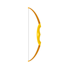 Poster - Archery bow icon. Flat illustration of archery bow vector icon for web design