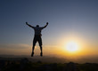 © poliki - man celebrating success at sunset