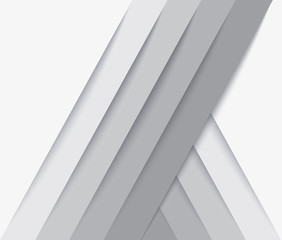 Leinwandbilder - abstract modern white lines background vector illustration EPS10