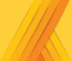 Poster - abstract modern yellow lines background vector illustration EPS10