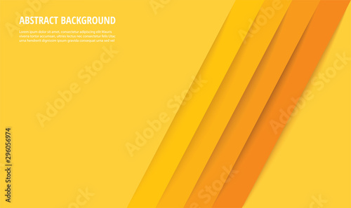 Fotografía abstract modern yellow lines background vector illustration EPS10