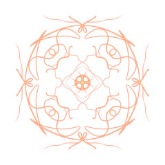 DIGITAL PRINT OF MANDALA SHAPE