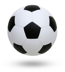 Canvas Print - soccer ball white