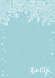 © elinka_art - Winter holidays or Christmas background with pine branches and snowflakes.