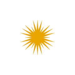 Canvas Print - Sun logo design vector template