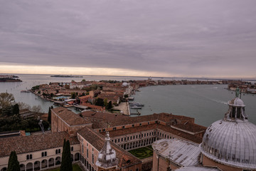 Sticker - San Giorgio from above in Venice Italy Europe. beautiful island of san Giorgio with venice in the background