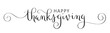 © treenabeena - HAPPY THANKSGIVING vector brush calligraphy banner with flourishes