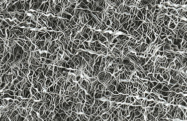 Wall Mural - fiber strings strokes shredder strips