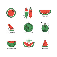 Sticker - Watermelon collection, background for your design