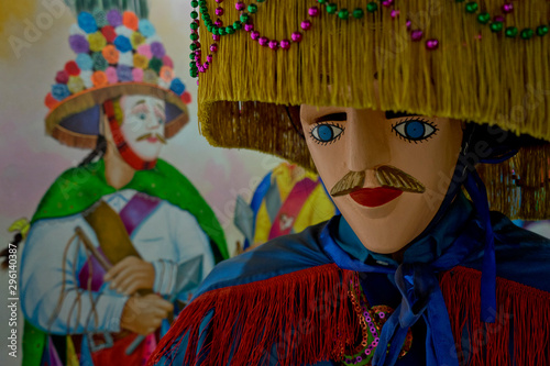 Cuadros en Lienzo Carnival masks craft workshop in Diriamba,Nicaragua