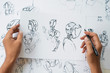 © Chaosamran_Studio - Animator designer Development designing drawing sketching development creating graphic pose characters sci-fi robot Cartoon illustration animation video game film production , animation design studio.