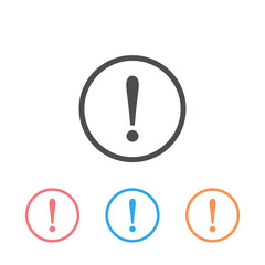 Poster - Exclamation Mark, danger warning sign, emergency alert, caution sign, vector icon set