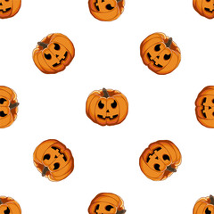 Illustration on theme big colored pattern Halloween