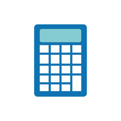 Poster - Isolated calculator icon flat vector design