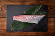 raw sashimi block of japanese red snapper