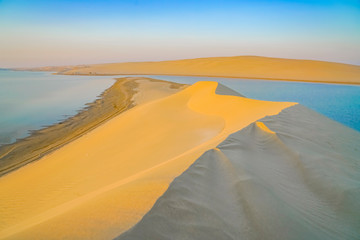 Canvas Print - Desert at sunrise.