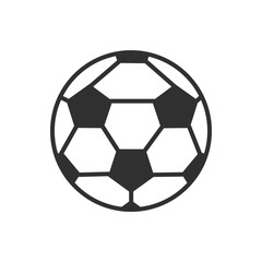 Sticker - Isolated ball of soccer flat vector design