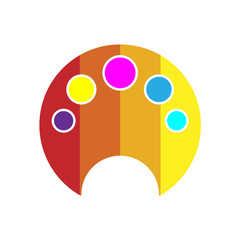 Poster - Paint icon design vector full color