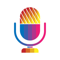 Poster - voice record icon design vector full color