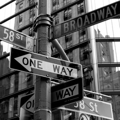 street sign in new york city