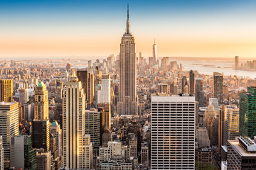Fototapete - New York skyline on a sunny afternoon