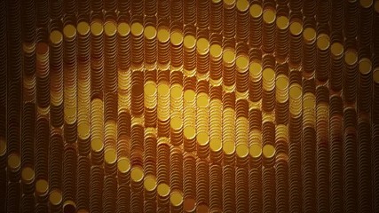 Wall Mural - Abstract Background Wall Of Circles 13