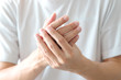 © Media  - Hands of computer users have pain and injury to the fingers. From Syndrome Syndrome .Health and Physical Concepts