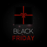 Fototapeta Na sufit - Black friday sale poster with details and text - Vector illustration