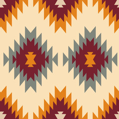Wall Mural - Tribal southwestern native american navajo seamless pattern