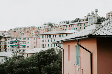 old streets of Genoa in Italy